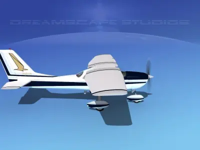 Cessna 172 Skyhawk 1967 V12 3D model