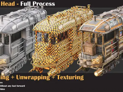 Train Head - Full Tutorial   3D model