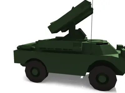 SA-9 GASKIN Low-poly 3D model