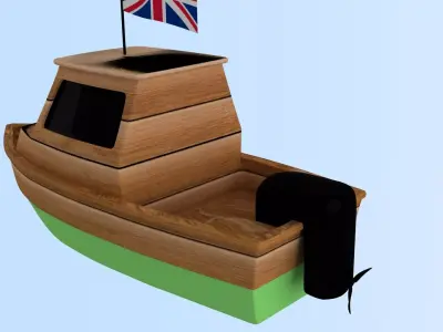 United Kingdom Fishing Boat 3D model