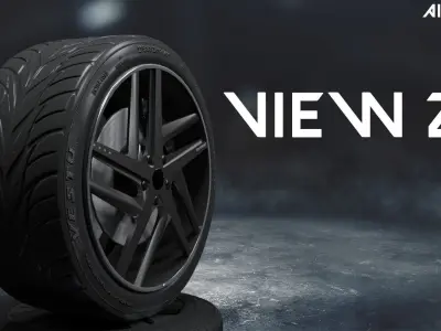 range rover jaguar car tyre 3D model