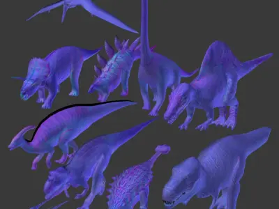 Dinosaur Pack 3D model purchase