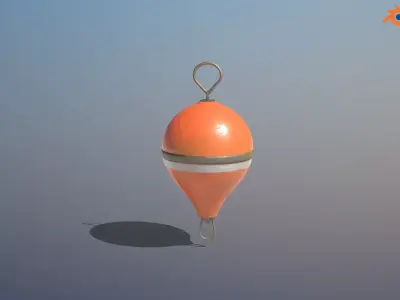 Mooring Buoy Low-poly 3D model