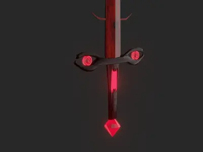 Demon Sword  Low-poly 3D model