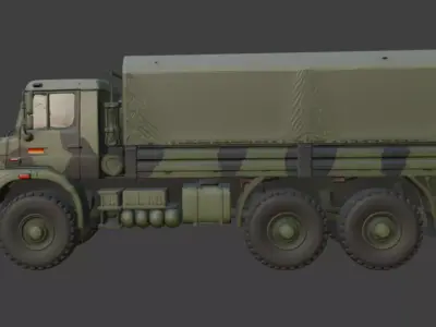 Military Truck 3D Model 3D model