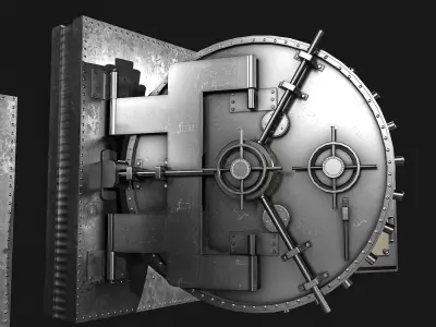 Bank Vault Door Pack Low-poly 3D model