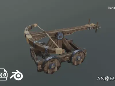 trebuchet 3D model purchase