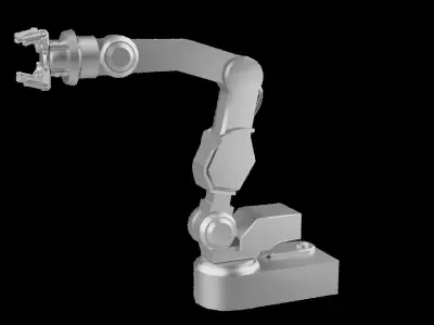 Robot arm Low-poly 3D model