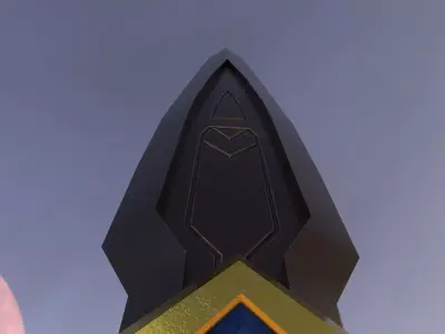 Royal Knight Blade Low-poly 3D model