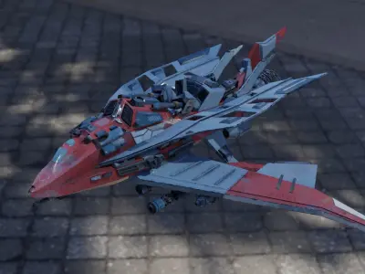 N195 Aircraft Free low-poly 3D model