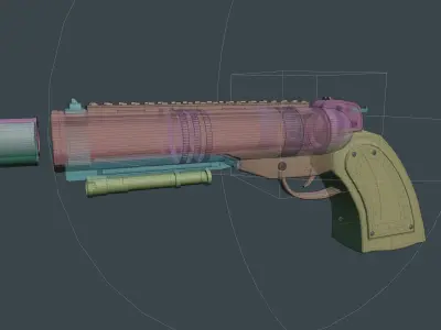Shotgun pistol 3D model