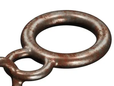 Rusty Metal Chain 3D model