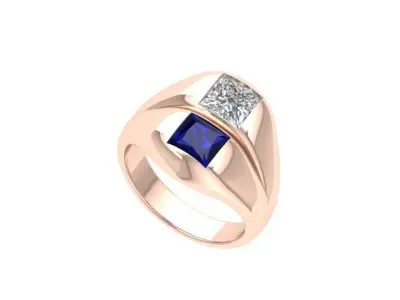 Wedding Ring  3D print model 400