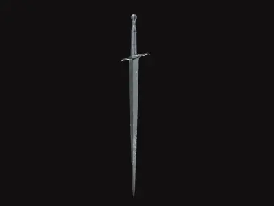 Medieval Sword V02 Low-poly 3D model