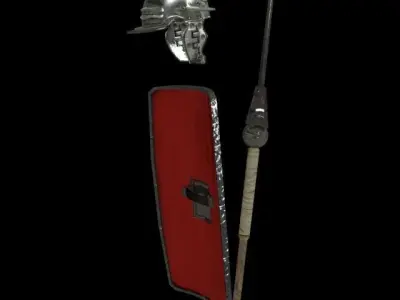 Roman armor Low-poly 3D model