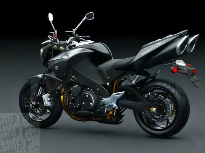 2008 Power Cruiser Motorcycle 3D model