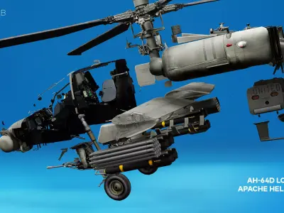 AH-64D Longbow Apache 3D model