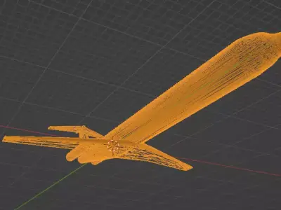 Fictional Twin Rear Engine Jetliner MD-90 Inspired series 3D model
