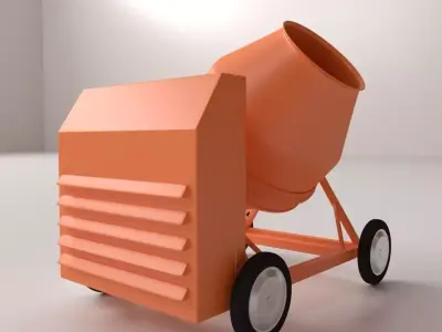 Concrete Mixer 3D model shop