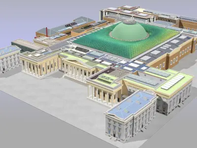 The British Museum London Building 3D model