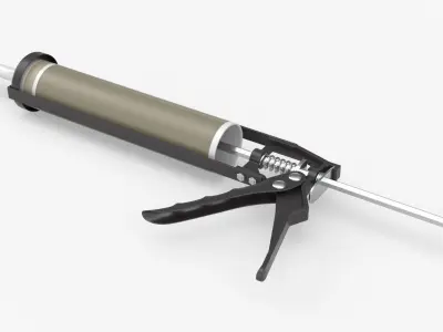 Sealant skeleton gun with cartridge 3D model purchase