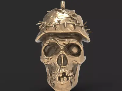 Skull pendant 3D print model