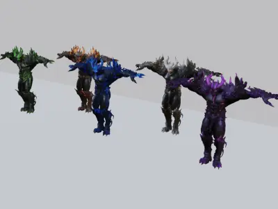 Chaos Demon 3D Model Pack 3D model
