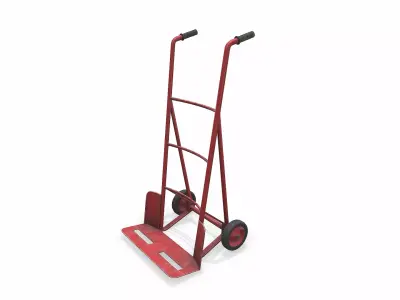 Hand Truck Low-poly PBR Low-poly 3D model