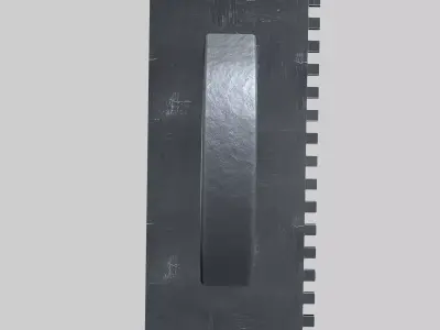 Notched Trowel 10 mm Low-poly 3D model