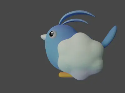 Bird Game Model 14 Low-poly 3D model