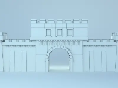 Traditional Arab building 3d model 3D model