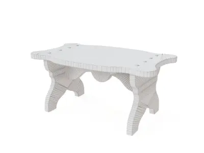 Little Wood Stool Free 3D model