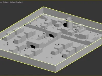 shooting env Free low-poly 3D model