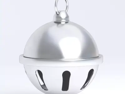 Jingle bell Silver 3D model