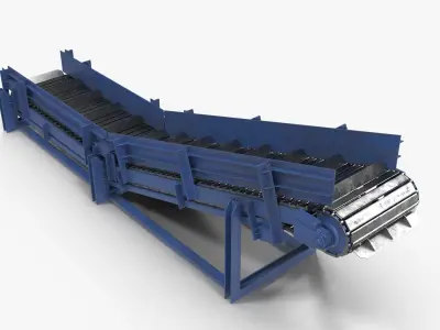 Apron conveyor 3D model