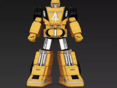 Star Racer Rescuezord Power Rangers Turbo 3D print model