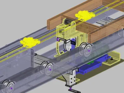 CONVEYOR AUTO MOVIL CHASIS Free 3D model
