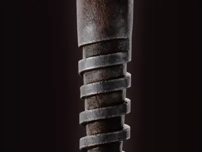 Rusty bolt 3D model