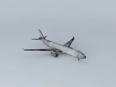 Template - Airbus A330-200 Free 3D model