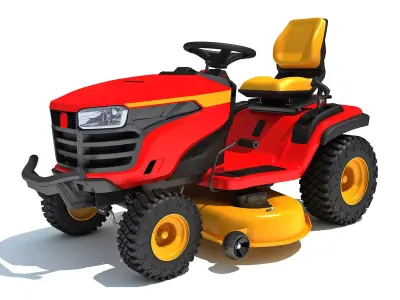 Lawn Mower Tractor 3D model
