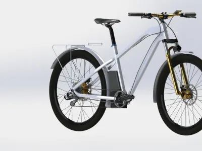 electric bicycle 3D model 5