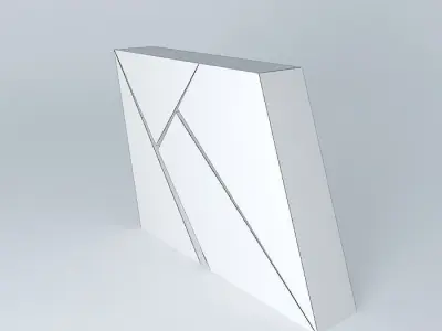 SLANTED WALL Free 3D model