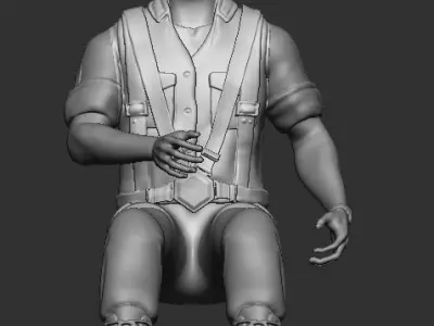 Pilot Statue 3D print model