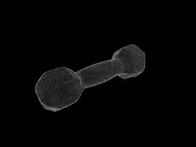 Anydrafts Dumbbell 01 Low-poly 3D model