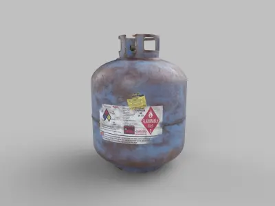 gas cylinder 3D model 5