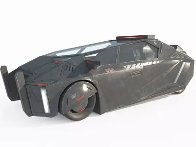 Future Sci-Fi Car 3D model