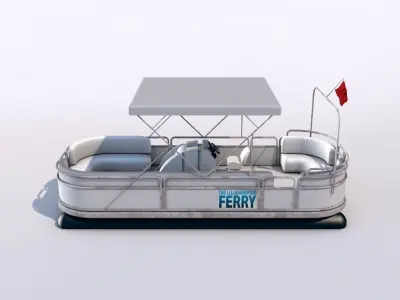 River Ferryboat 3D model