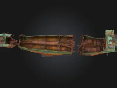 Fragmented Vessel Broken Pottery Model 3D model