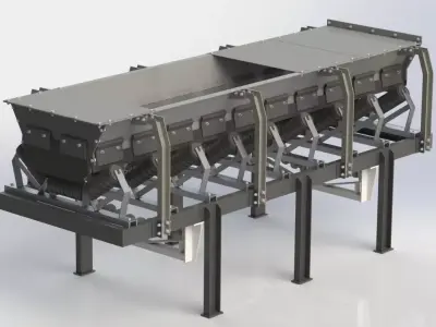 Conveyor sand and gravel 3D model