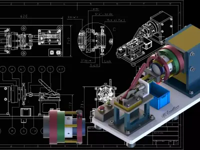 Chamfering Machine 3D model
